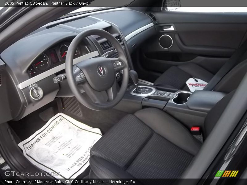  2009 G8 Sedan Onyx Interior