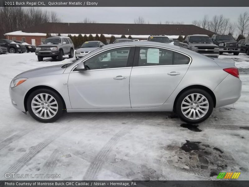 Quicksilver Metallic / Ebony 2011 Buick Regal CXL