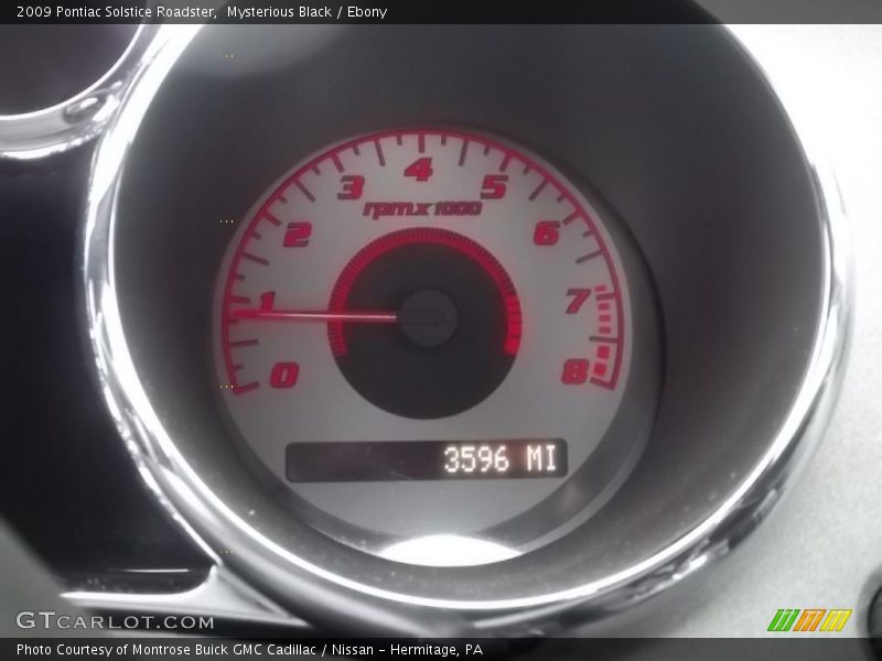 Mysterious Black / Ebony 2009 Pontiac Solstice Roadster