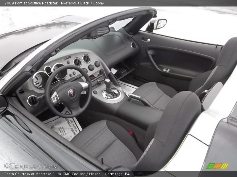  2009 Solstice Roadster Ebony Interior