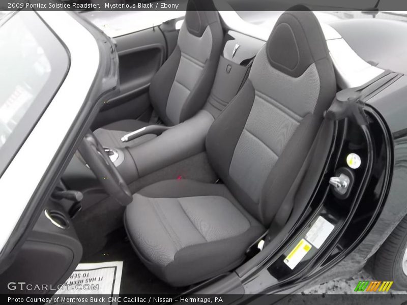  2009 Solstice Roadster Ebony Interior