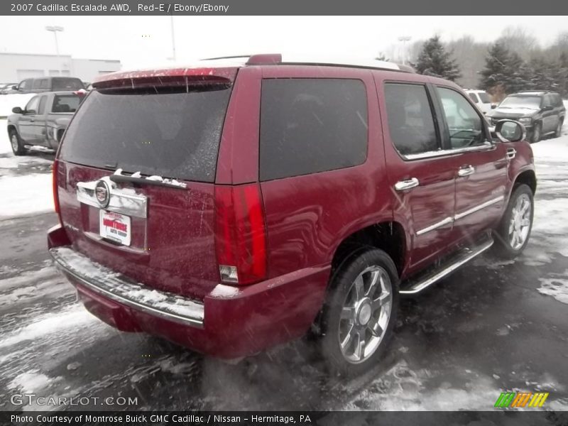 Red-E / Ebony/Ebony 2007 Cadillac Escalade AWD