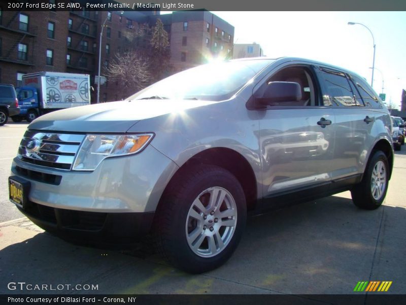 Pewter Metallic / Medium Light Stone 2007 Ford Edge SE AWD