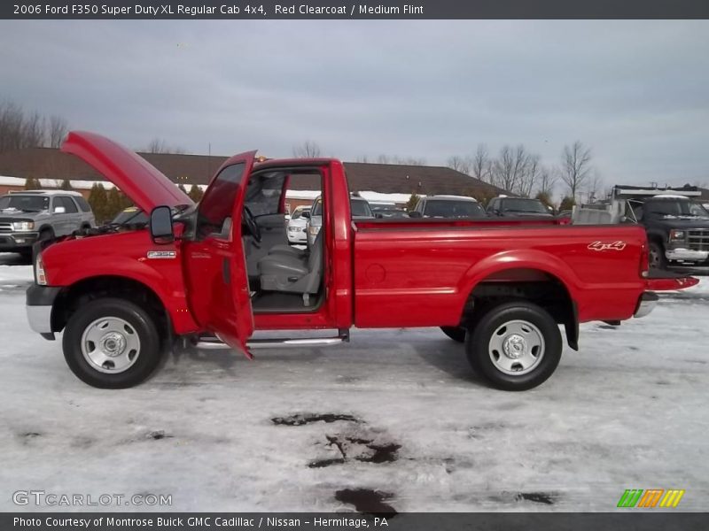 Red Clearcoat / Medium Flint 2006 Ford F350 Super Duty XL Regular Cab 4x4