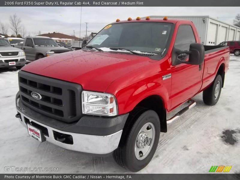 Red Clearcoat / Medium Flint 2006 Ford F350 Super Duty XL Regular Cab 4x4