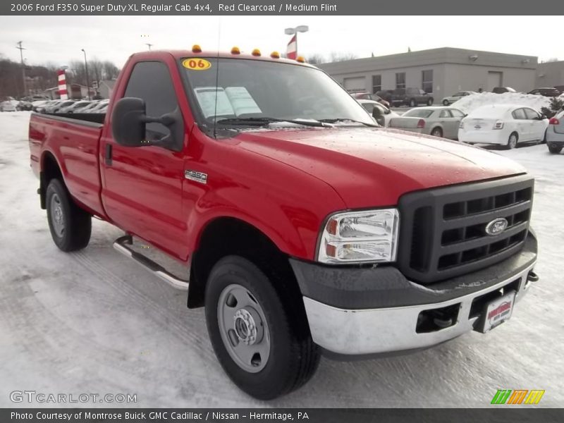 Red Clearcoat / Medium Flint 2006 Ford F350 Super Duty XL Regular Cab 4x4