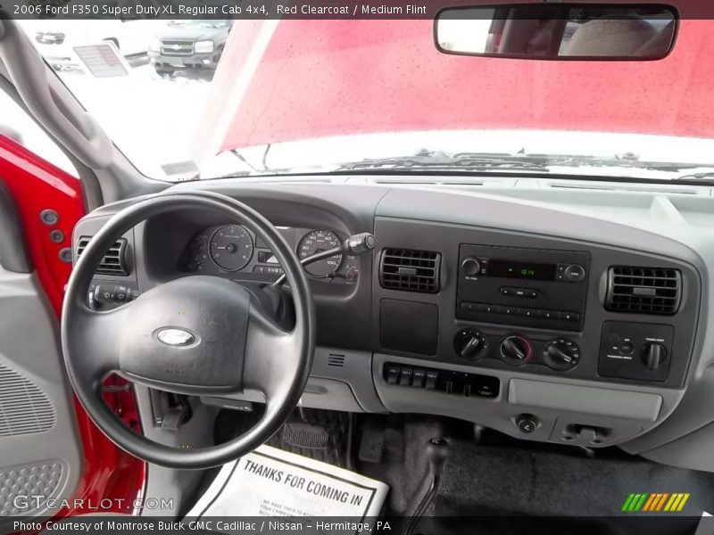 Red Clearcoat / Medium Flint 2006 Ford F350 Super Duty XL Regular Cab 4x4