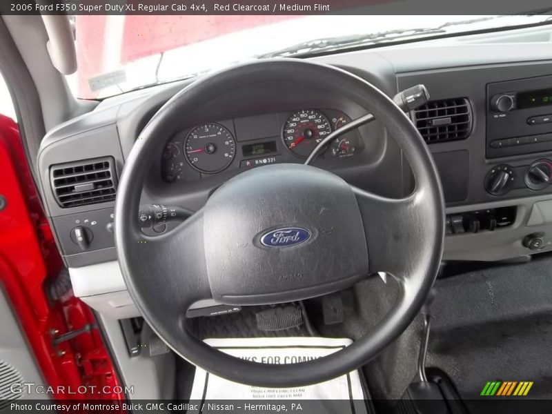Red Clearcoat / Medium Flint 2006 Ford F350 Super Duty XL Regular Cab 4x4
