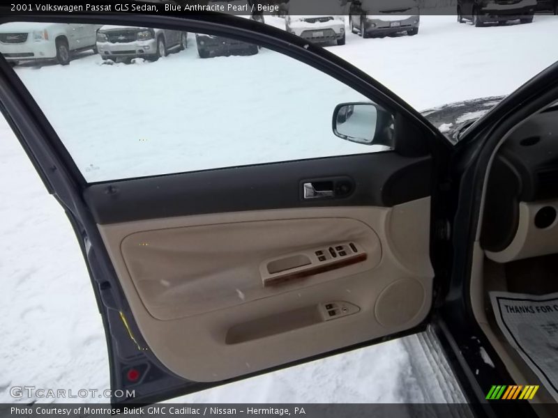 Blue Anthracite Pearl / Beige 2001 Volkswagen Passat GLS Sedan