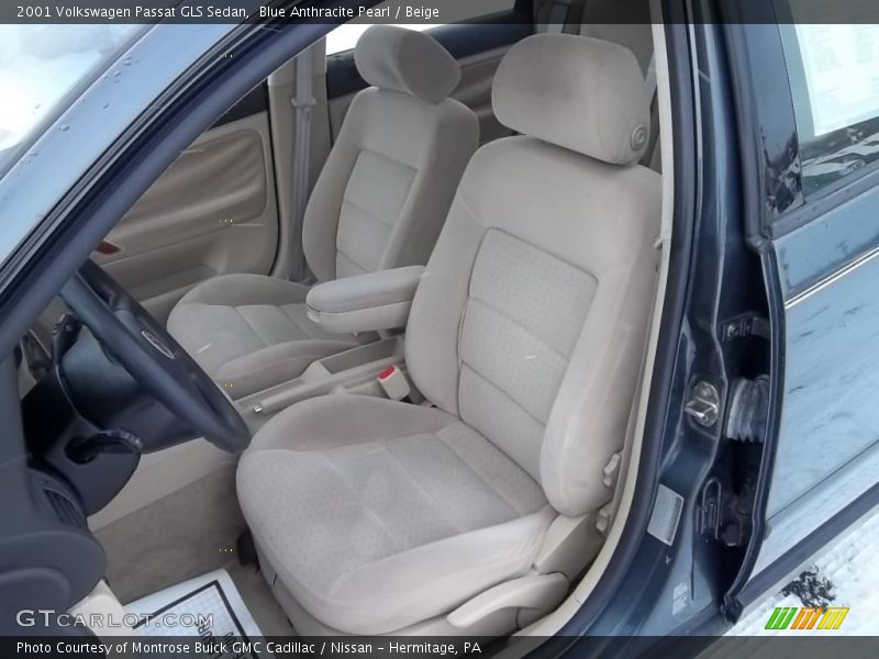 Blue Anthracite Pearl / Beige 2001 Volkswagen Passat GLS Sedan