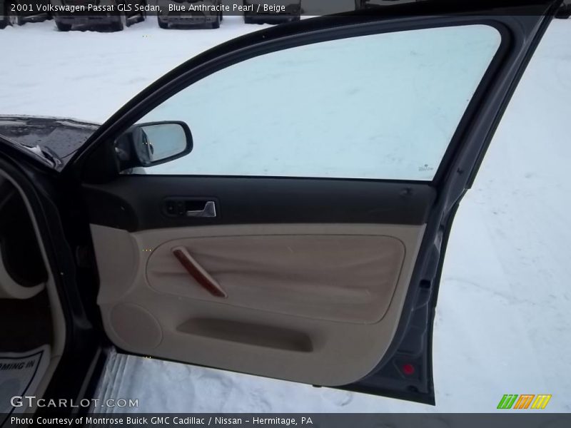 Blue Anthracite Pearl / Beige 2001 Volkswagen Passat GLS Sedan