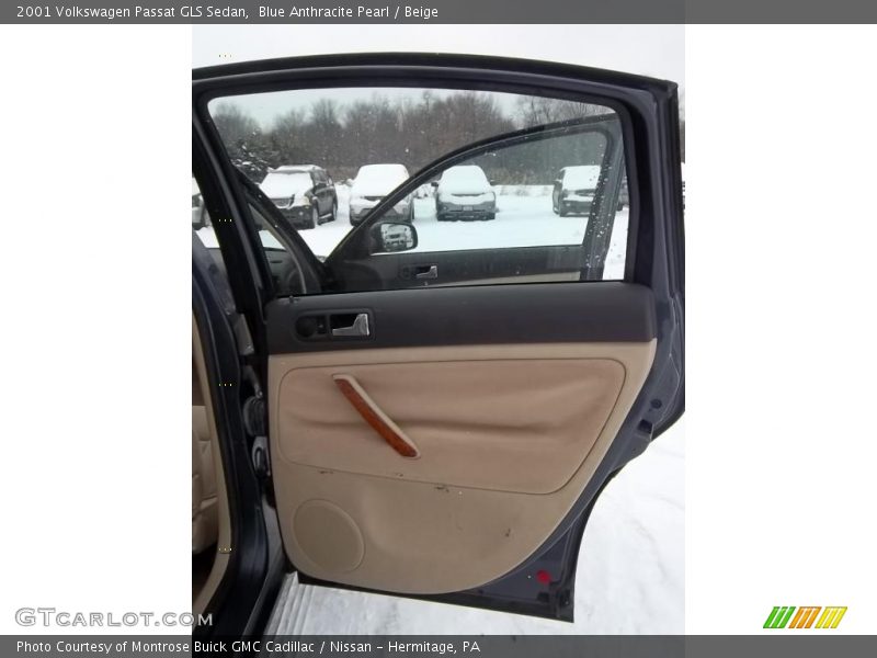 Blue Anthracite Pearl / Beige 2001 Volkswagen Passat GLS Sedan