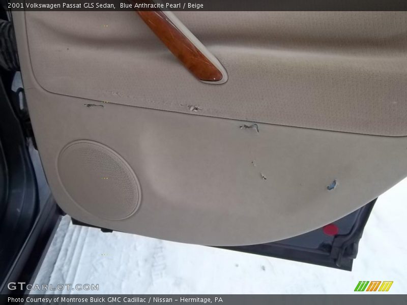 Blue Anthracite Pearl / Beige 2001 Volkswagen Passat GLS Sedan