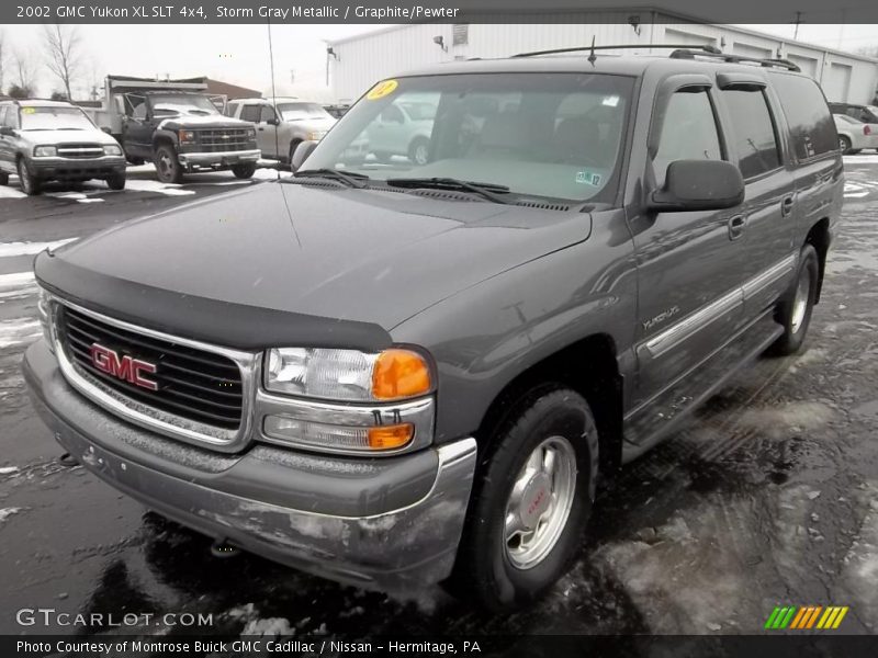Storm Gray Metallic / Graphite/Pewter 2002 GMC Yukon XL SLT 4x4