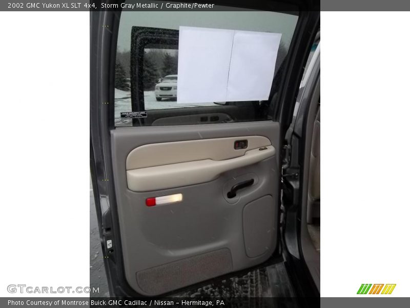 Storm Gray Metallic / Graphite/Pewter 2002 GMC Yukon XL SLT 4x4