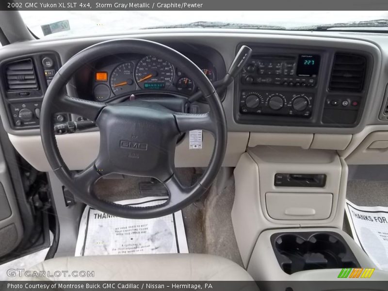 Storm Gray Metallic / Graphite/Pewter 2002 GMC Yukon XL SLT 4x4