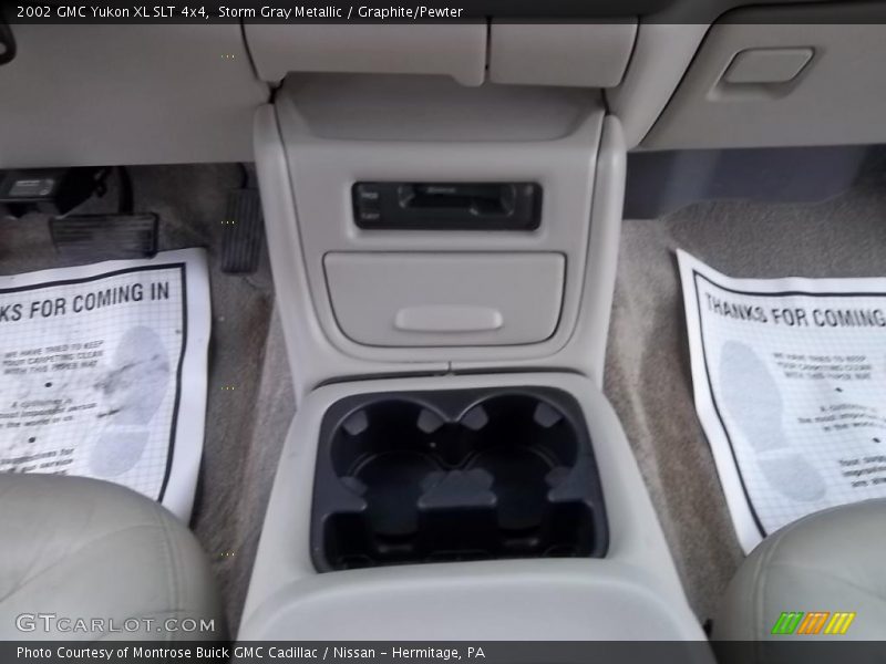Storm Gray Metallic / Graphite/Pewter 2002 GMC Yukon XL SLT 4x4
