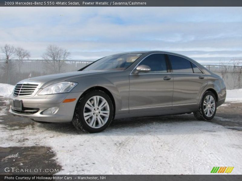 Pewter Metallic / Savanna/Cashmere 2009 Mercedes-Benz S 550 4Matic Sedan