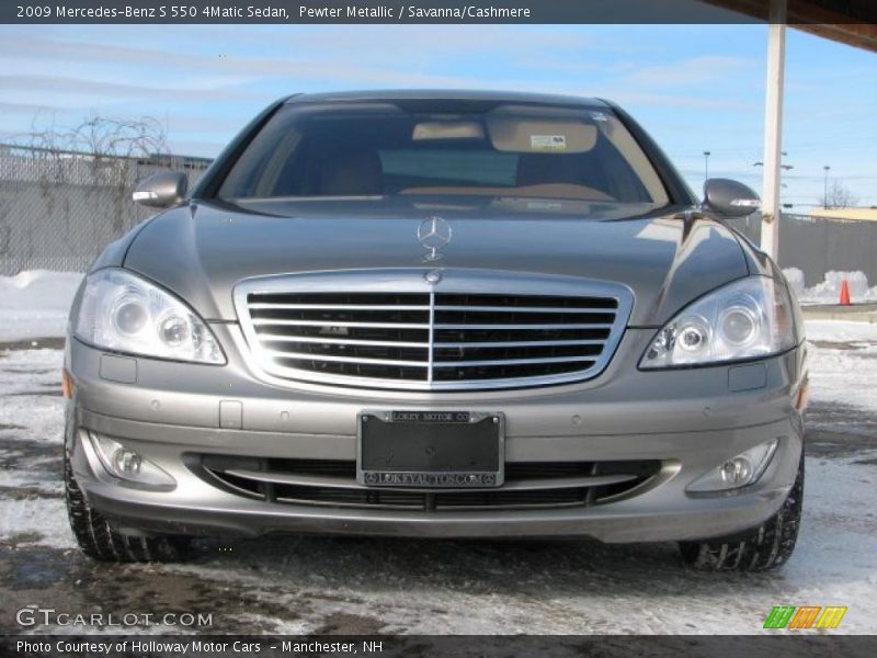 Pewter Metallic / Savanna/Cashmere 2009 Mercedes-Benz S 550 4Matic Sedan