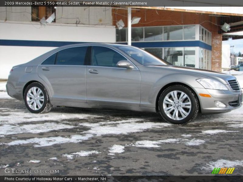 Pewter Metallic / Savanna/Cashmere 2009 Mercedes-Benz S 550 4Matic Sedan