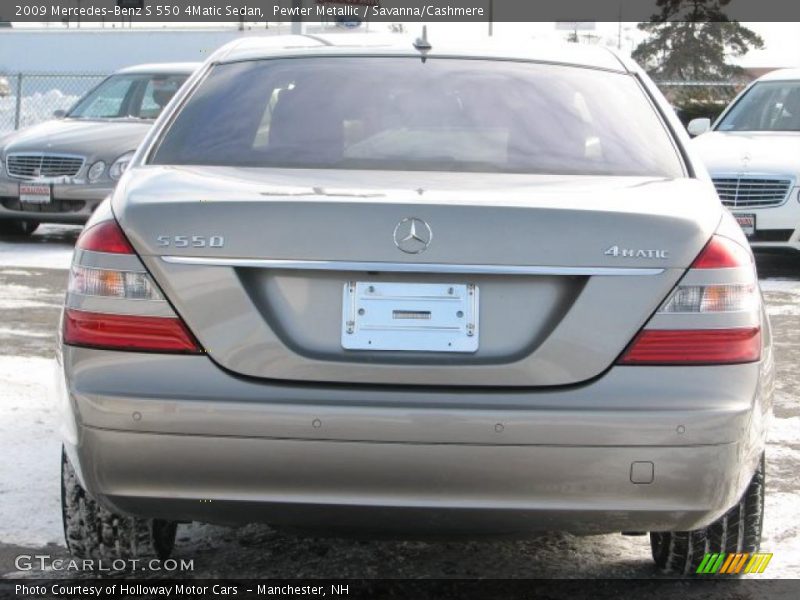 Pewter Metallic / Savanna/Cashmere 2009 Mercedes-Benz S 550 4Matic Sedan