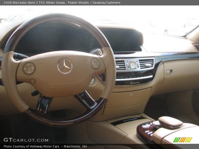 Pewter Metallic / Savanna/Cashmere 2009 Mercedes-Benz S 550 4Matic Sedan