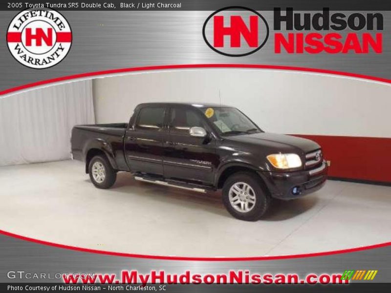 Black / Light Charcoal 2005 Toyota Tundra SR5 Double Cab