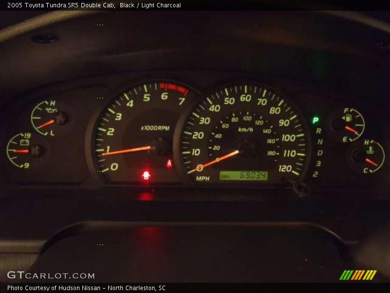 Black / Light Charcoal 2005 Toyota Tundra SR5 Double Cab