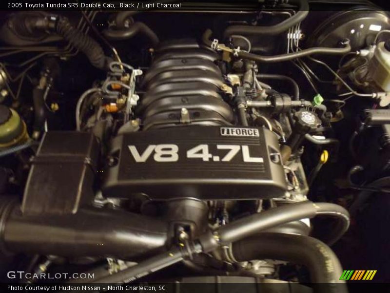Black / Light Charcoal 2005 Toyota Tundra SR5 Double Cab