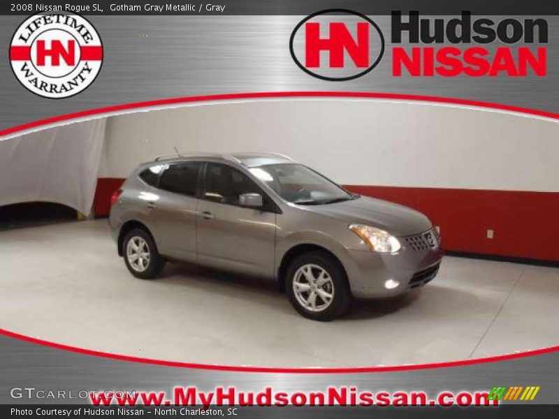Gotham Gray Metallic / Gray 2008 Nissan Rogue SL