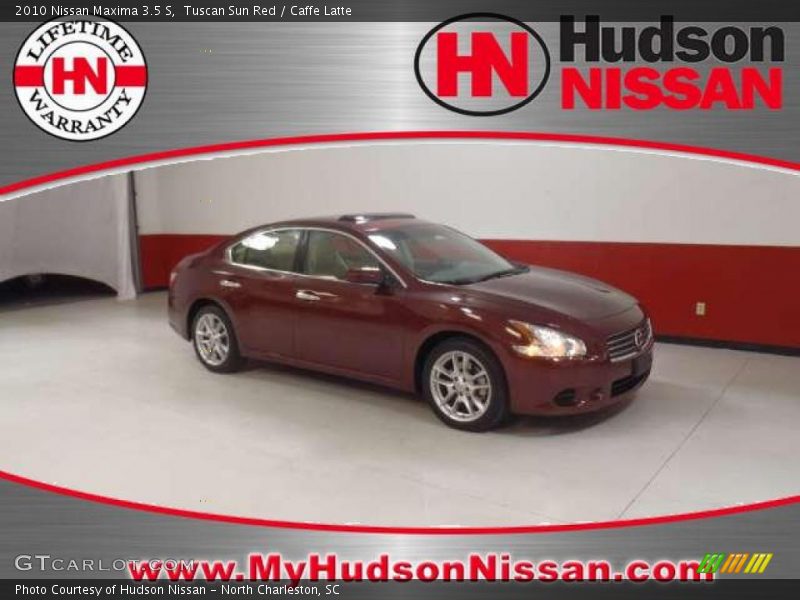 Tuscan Sun Red / Caffe Latte 2010 Nissan Maxima 3.5 S