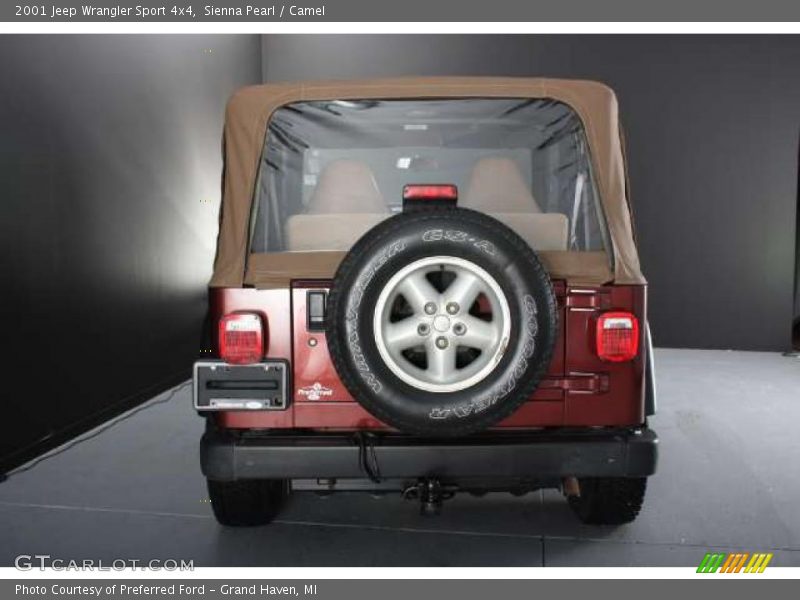 Sienna Pearl / Camel 2001 Jeep Wrangler Sport 4x4