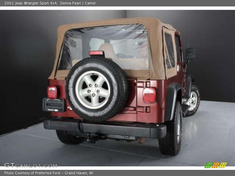 Sienna Pearl / Camel 2001 Jeep Wrangler Sport 4x4