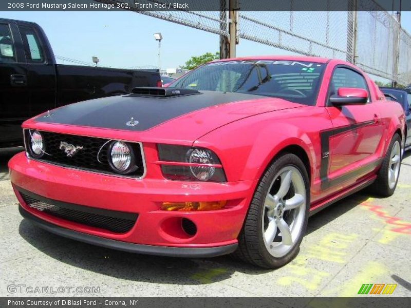 Torch Red / Black 2008 Ford Mustang Saleen Heritage 302