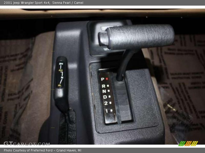 Sienna Pearl / Camel 2001 Jeep Wrangler Sport 4x4