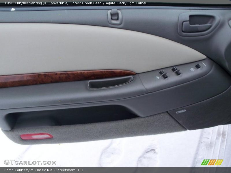 Forest Green Pearl / Agate Black/Light Camel 1998 Chrysler Sebring JXi Convertible