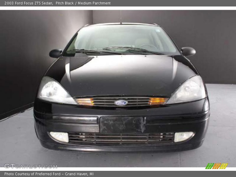 Pitch Black / Medium Parchment 2003 Ford Focus ZTS Sedan