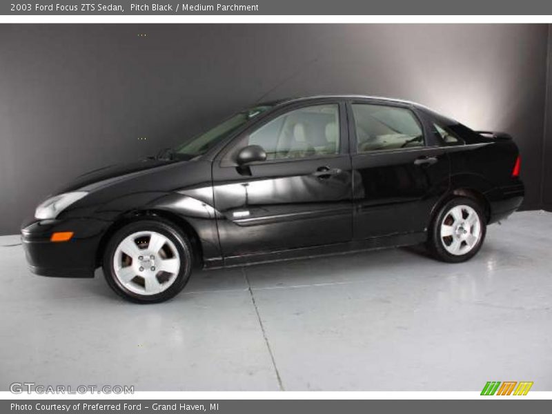 Pitch Black / Medium Parchment 2003 Ford Focus ZTS Sedan