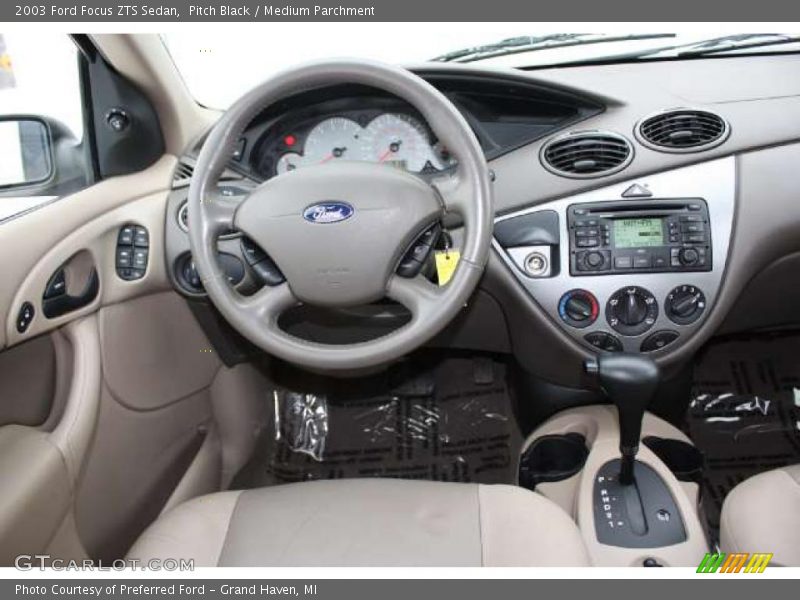 Pitch Black / Medium Parchment 2003 Ford Focus ZTS Sedan