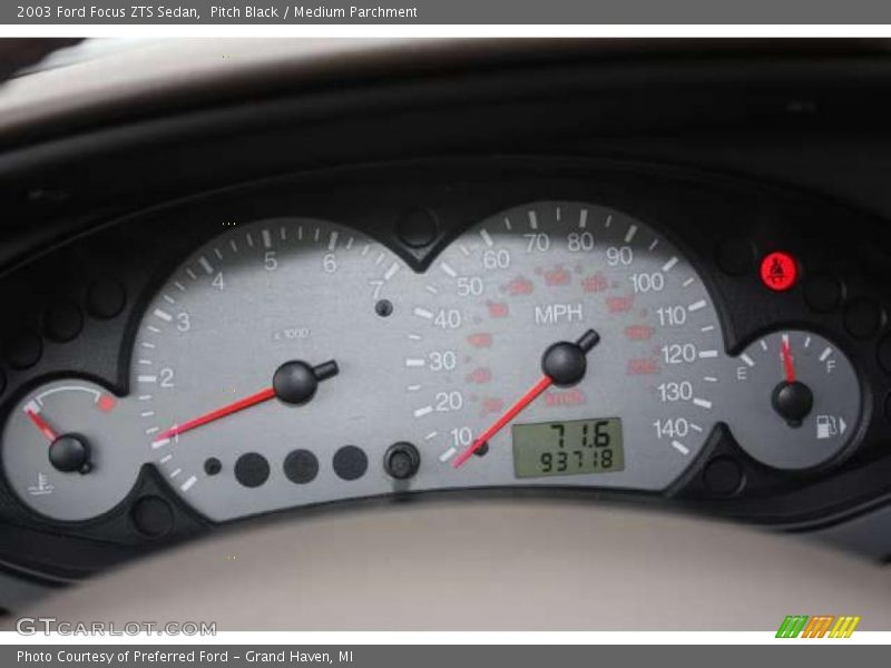 Pitch Black / Medium Parchment 2003 Ford Focus ZTS Sedan