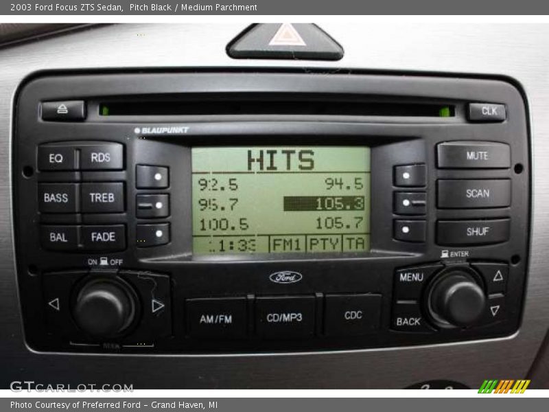 Pitch Black / Medium Parchment 2003 Ford Focus ZTS Sedan