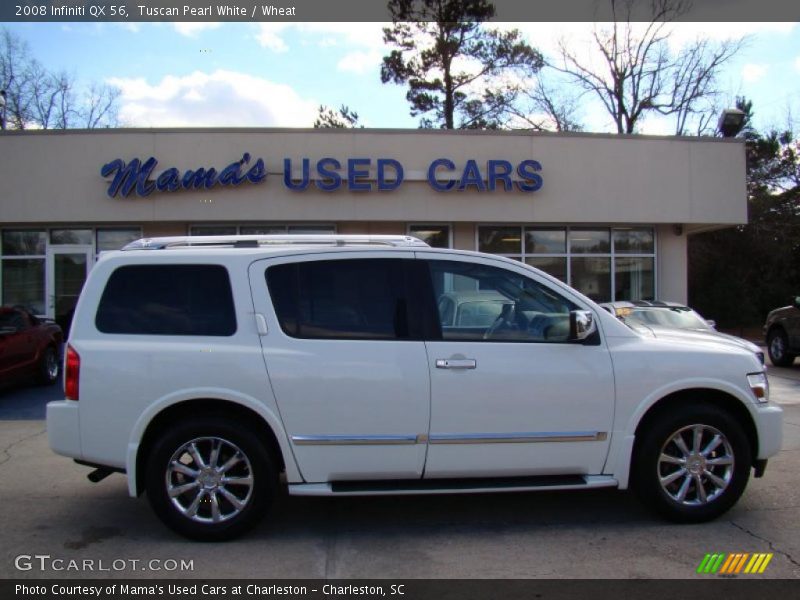 Tuscan Pearl White / Wheat 2008 Infiniti QX 56