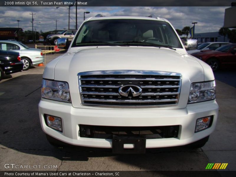 Tuscan Pearl White / Wheat 2008 Infiniti QX 56