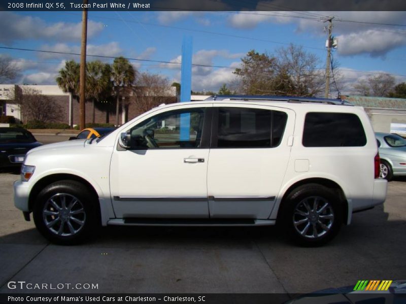 Tuscan Pearl White / Wheat 2008 Infiniti QX 56