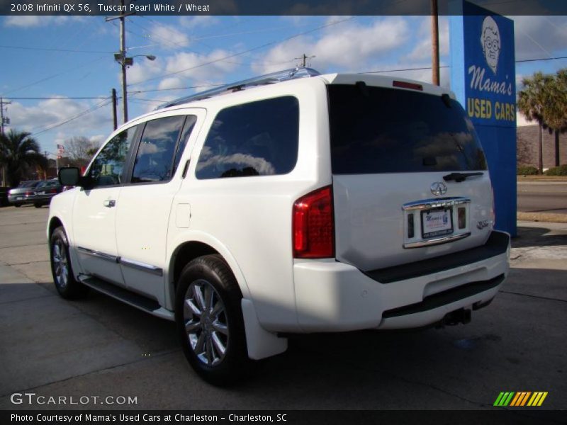 Tuscan Pearl White / Wheat 2008 Infiniti QX 56