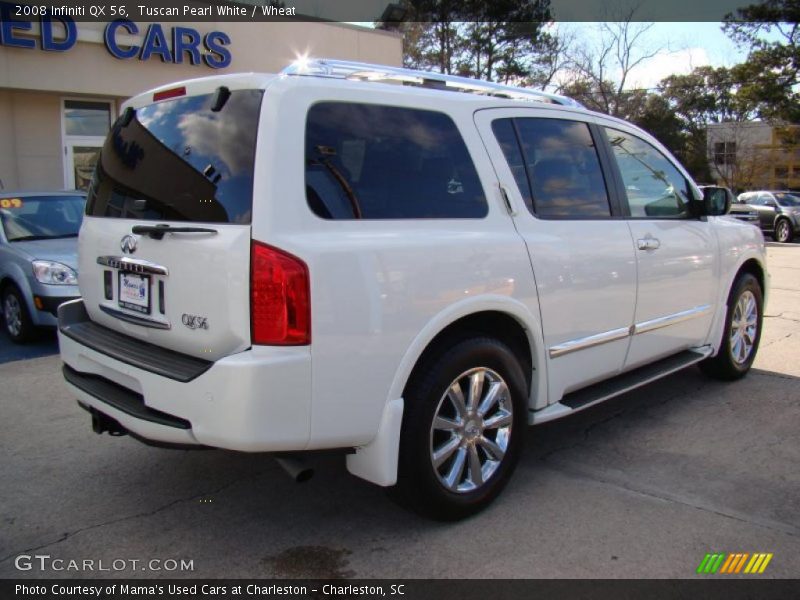 Tuscan Pearl White / Wheat 2008 Infiniti QX 56