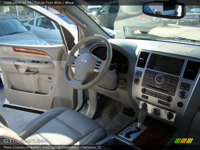 Tuscan Pearl White / Wheat 2008 Infiniti QX 56