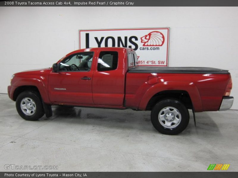 Impulse Red Pearl / Graphite Gray 2008 Toyota Tacoma Access Cab 4x4