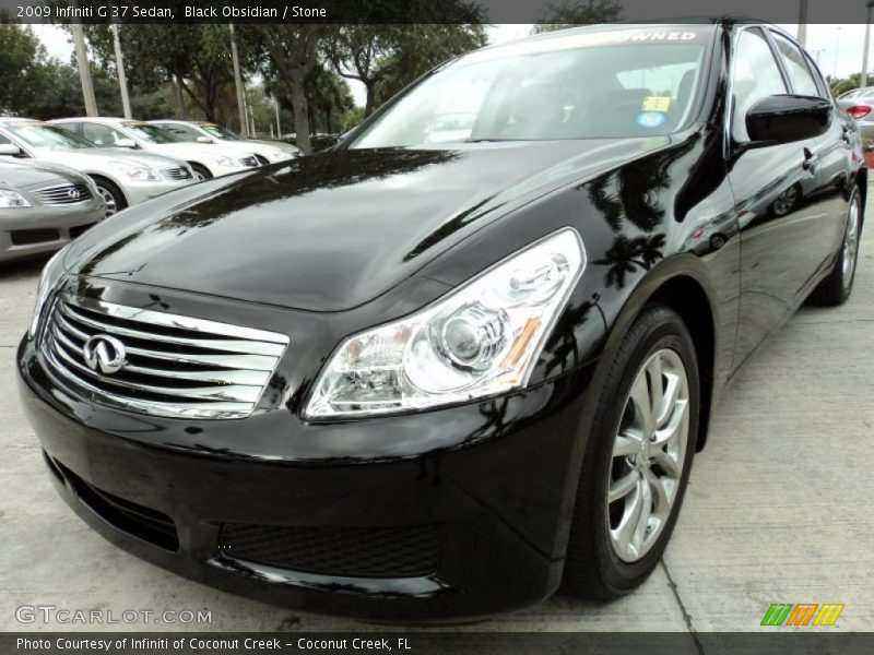 Black Obsidian / Stone 2009 Infiniti G 37 Sedan