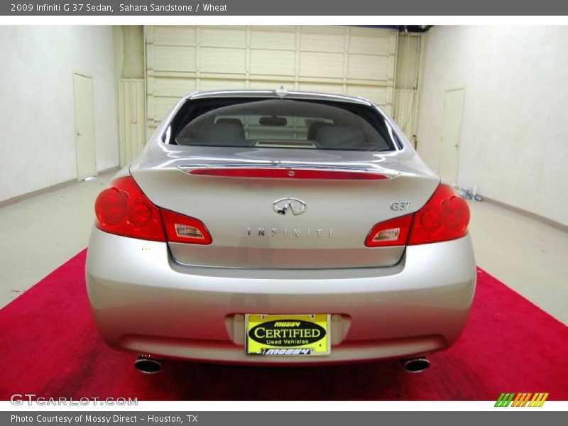 Sahara Sandstone / Wheat 2009 Infiniti G 37 Sedan